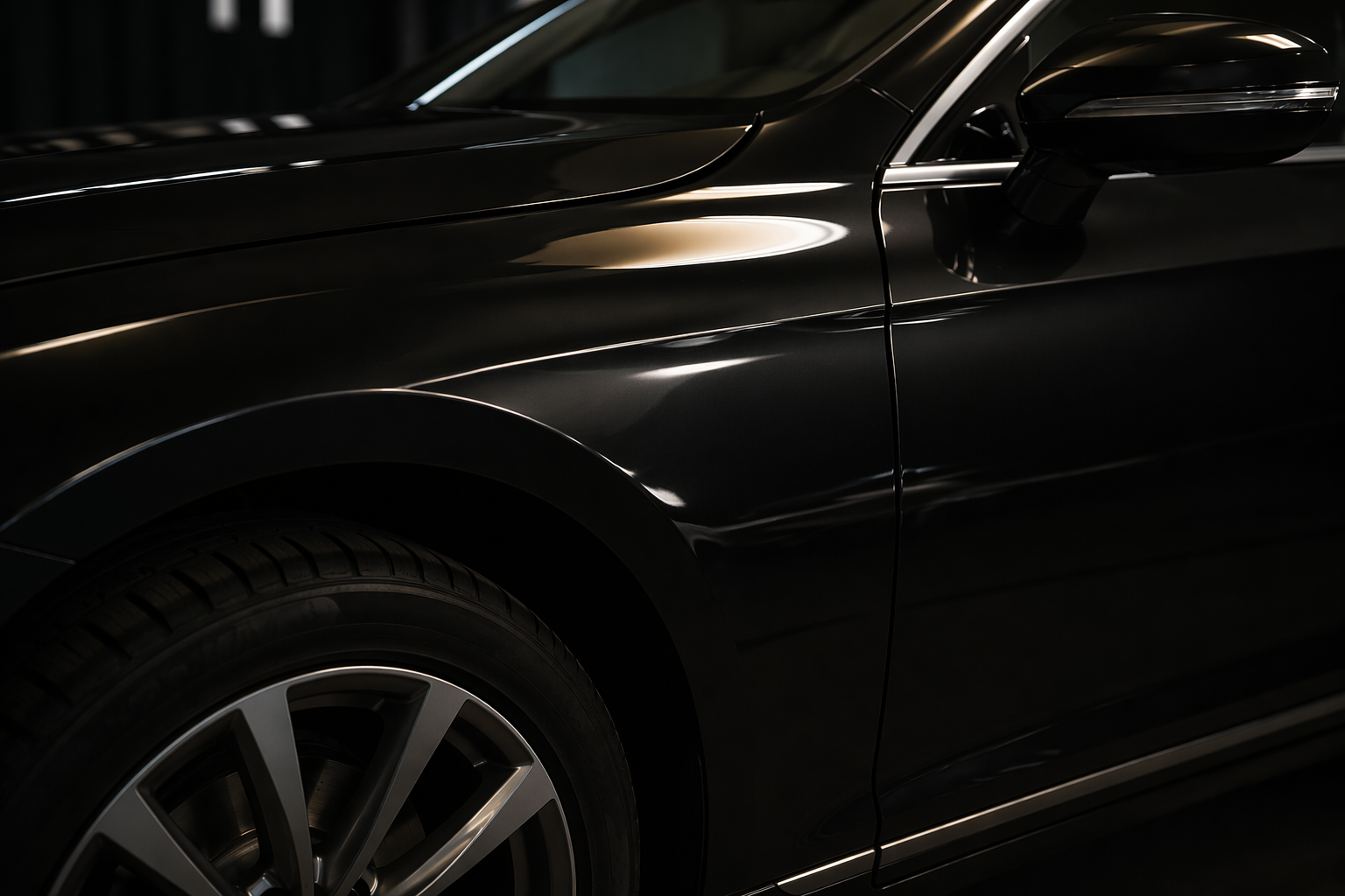 После: дверь выровнена методом PDR